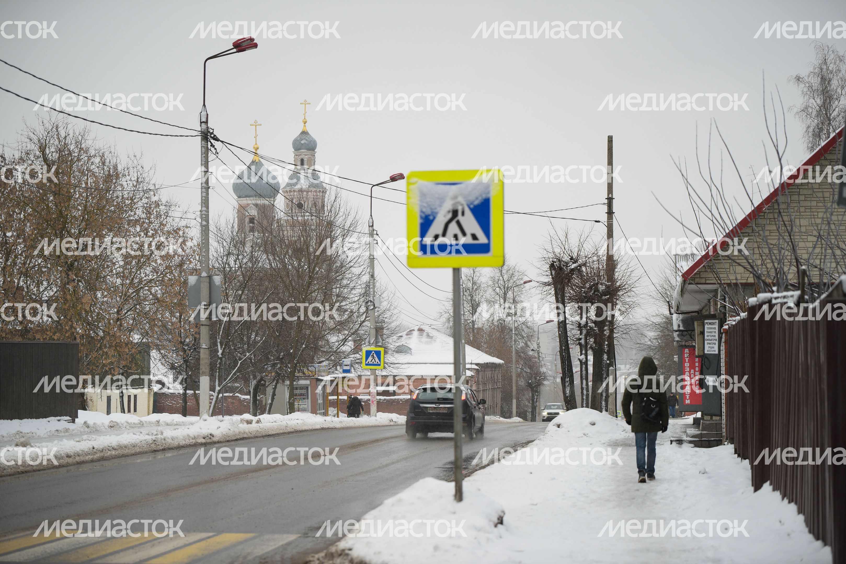Виды города Серпухов зимой