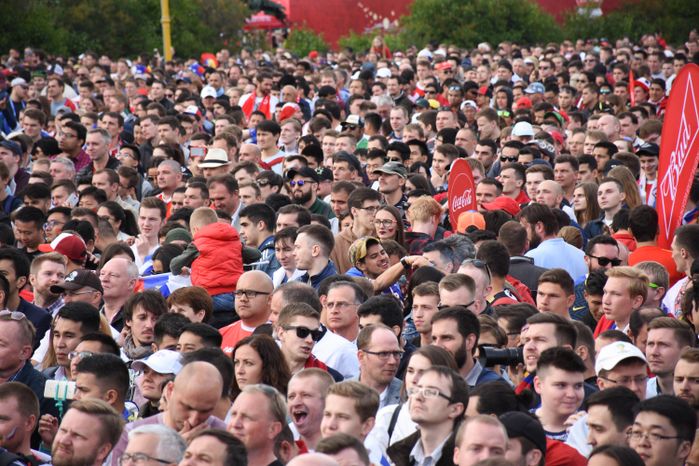 Открытие Чемпионата мира по футболу в Москве на Воробьёвых горах