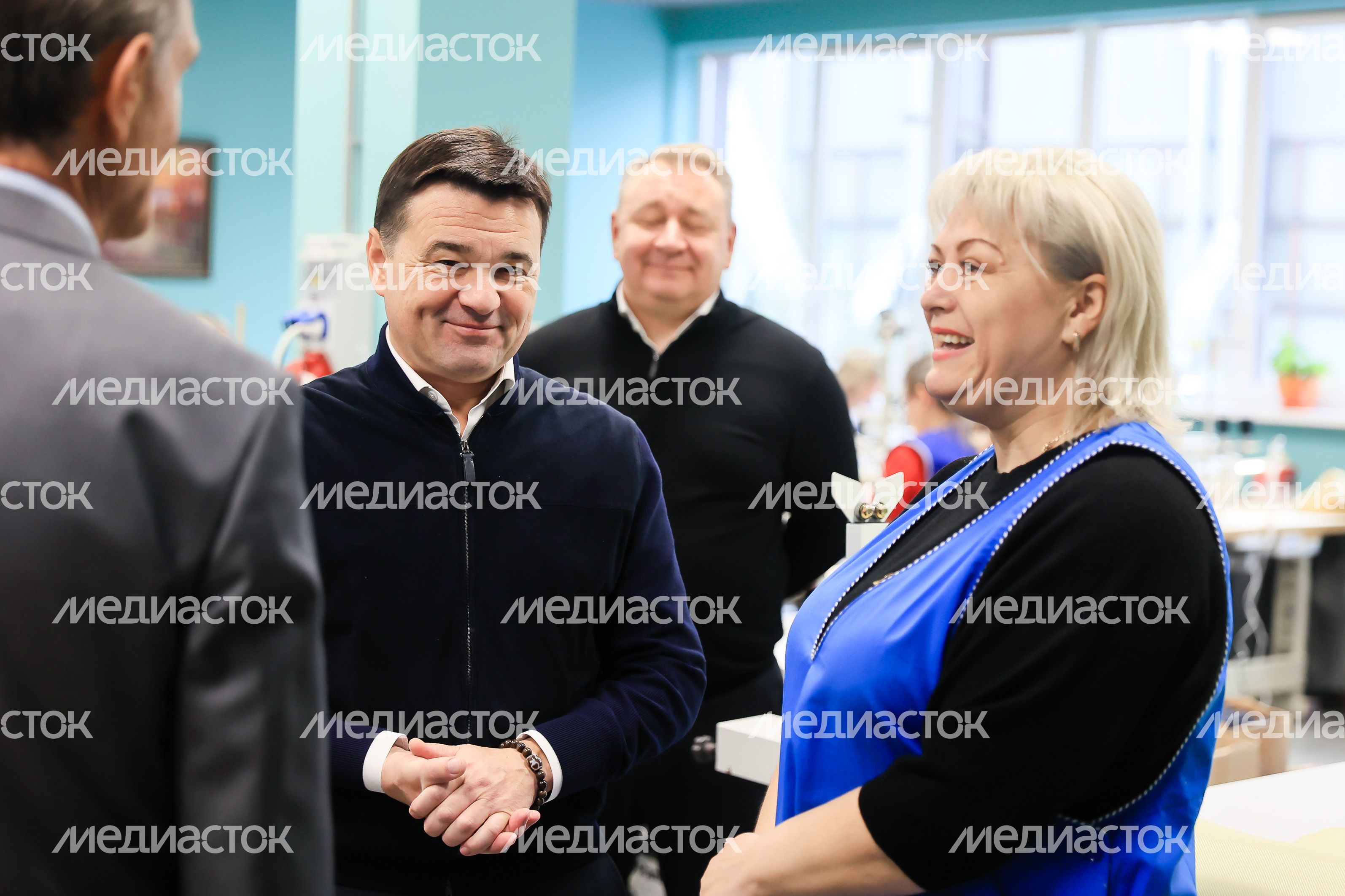 Встреча Губернатора Подмосковья с родственниками мобилизованных, работающими на производстве защитной экипировки для участников СВО