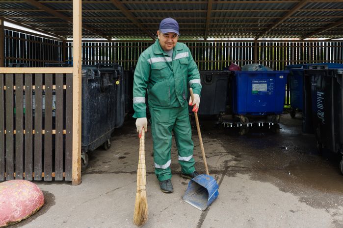 Модернизированные контейнерные площадки для мусора в Красногорске
