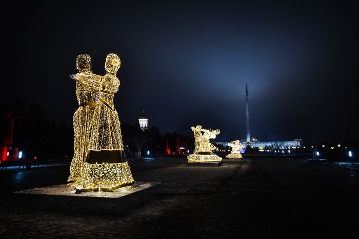 Новогодняя иллюминация в Москве