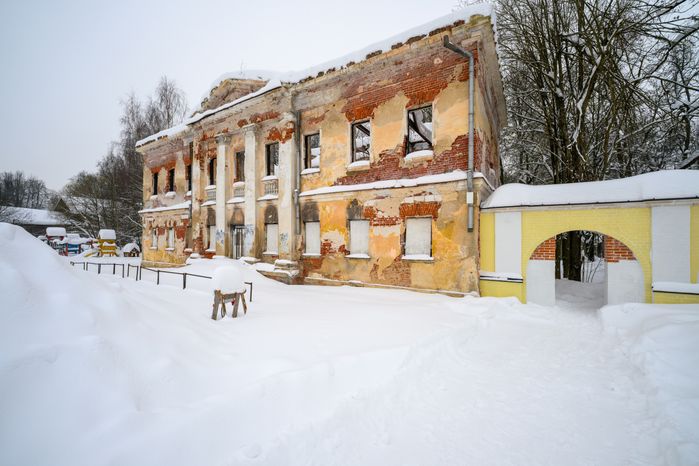 Усадьба Гребнево зимой в Щелково