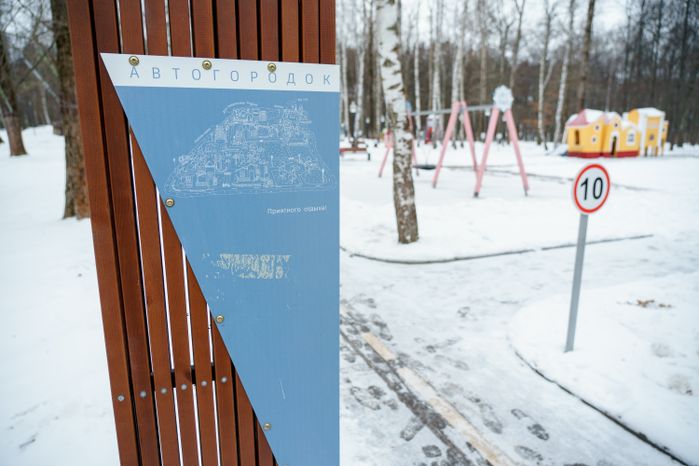 Кашира. Городской парк. Зима