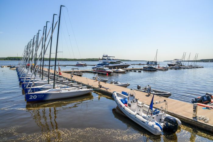 Парусная регата на Пестовском водохранилище в Мытищах