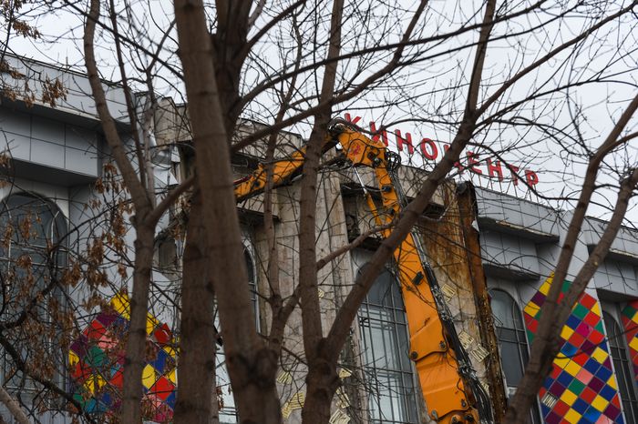 Снос кинотеатра «Соловей» в Москве