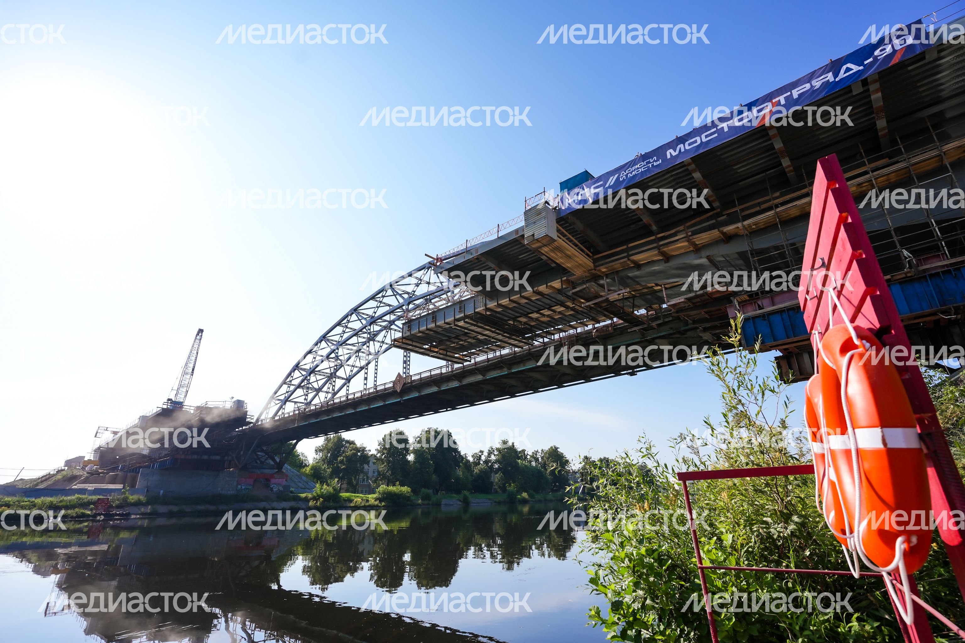 Возведение нового Рогачевского моста в Дмитрове