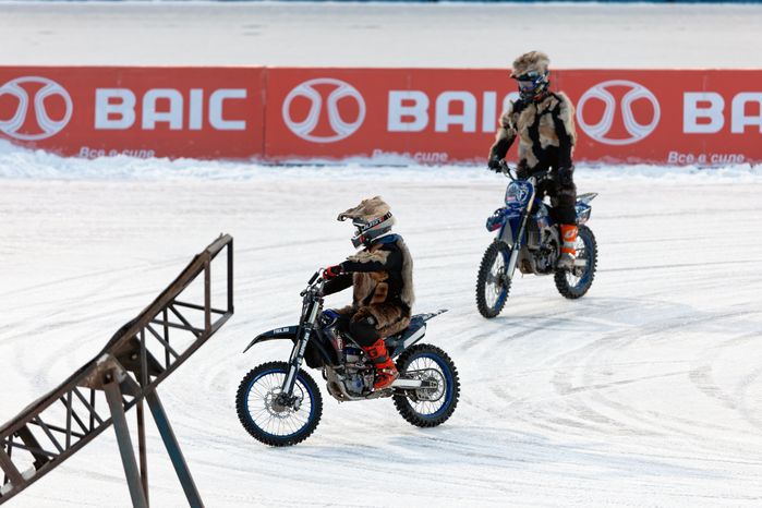 Чемпионат России по мотогонкам на льду в Красногорске