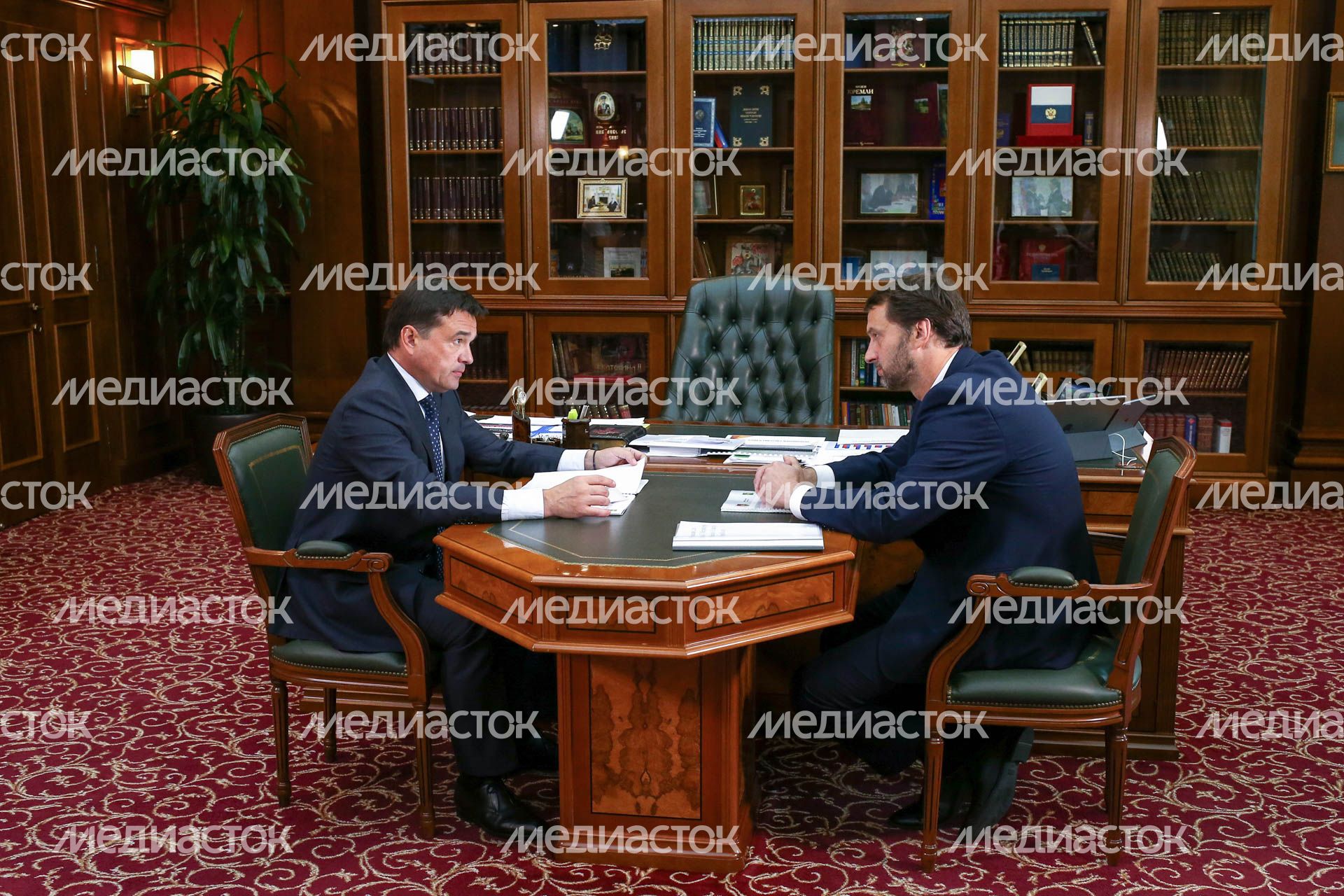 Рабочая встреча губернатора Подмосковья с главой Бронниц, 27.06.2018