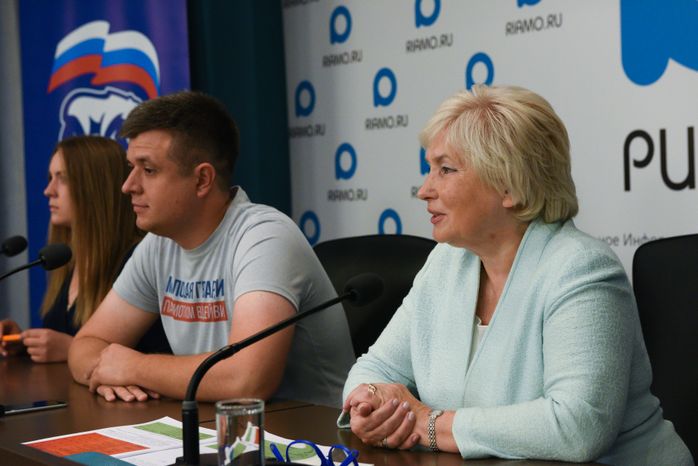 Пресс-конференция подмосковного отделения «Единой России», посвященная итогам выборов в советы депутатов городских округов Московской области