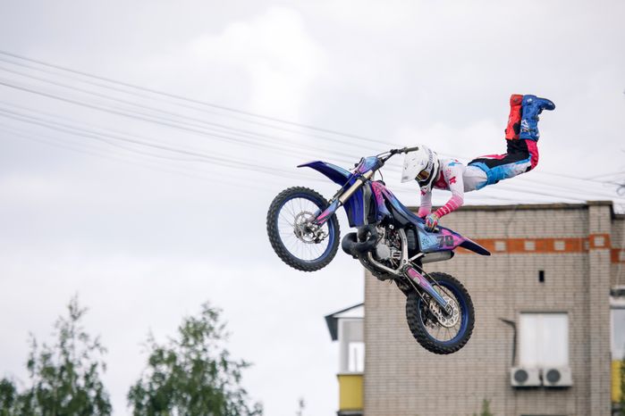 Шоу команды мотофристайла FMX13 в Лобне