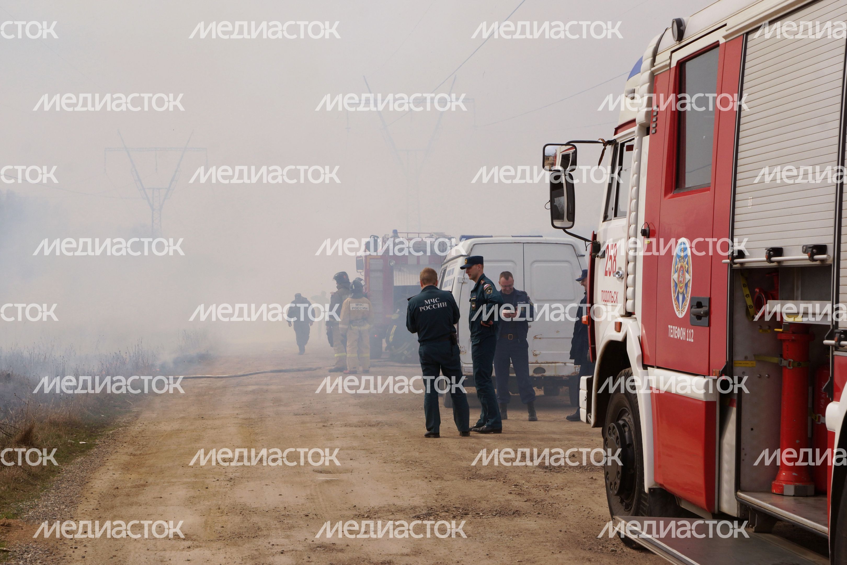 Пожарно-тактические межведомственные учения в Подольске