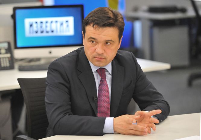 Андрей Воробьев в редакции газеты «Известия»