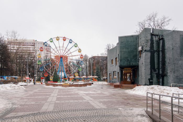 Центральный парк культуры и отдыха города Видное зимой