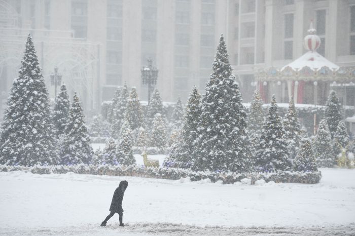 Рекордный снегопад в Москве и Подмосковье