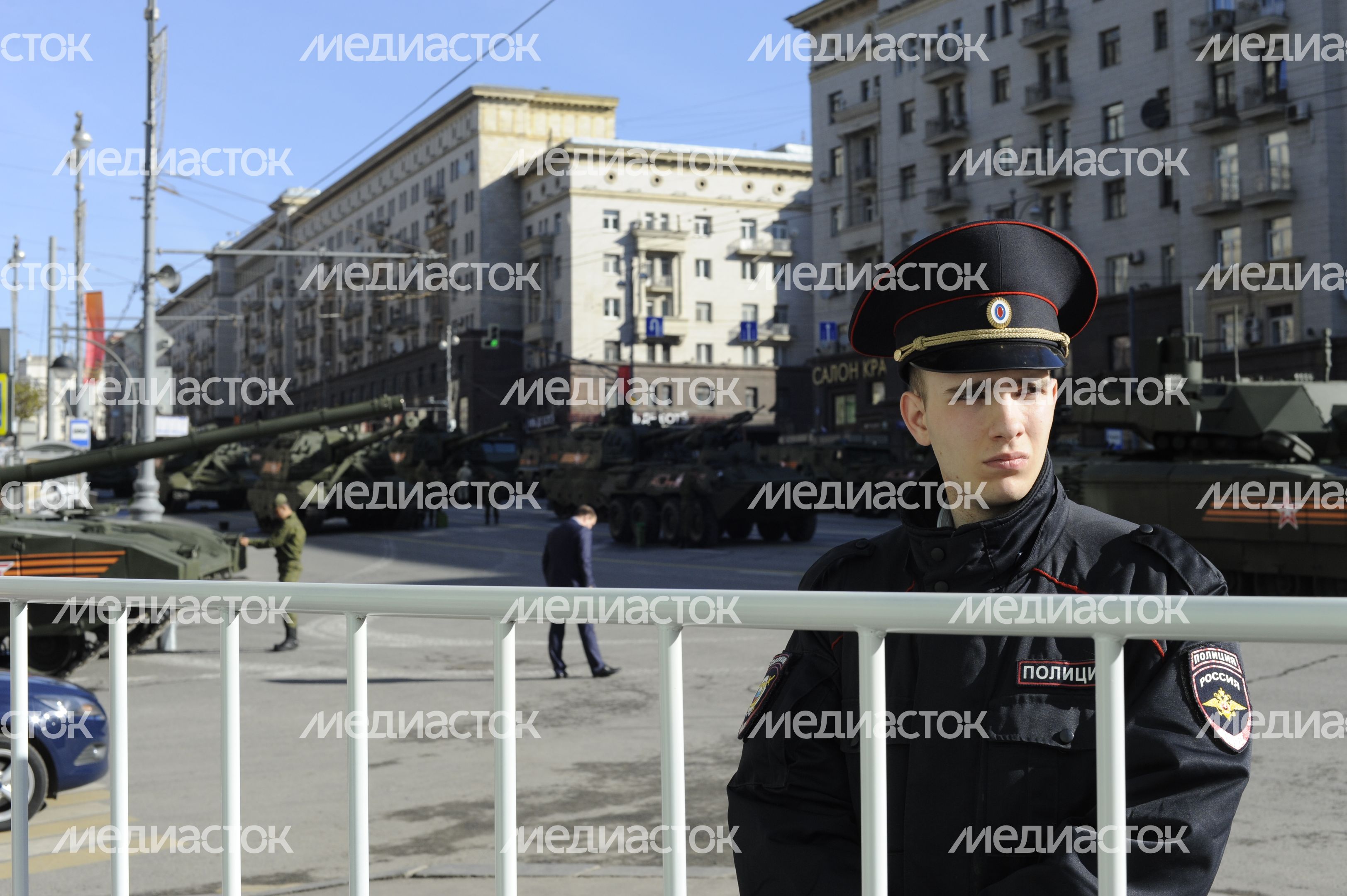 Генеральная репетиция парада Победы на Красной площади