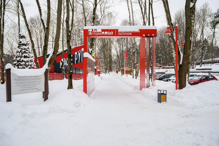 Вишняковский лесопарк в Балашихе. Зима