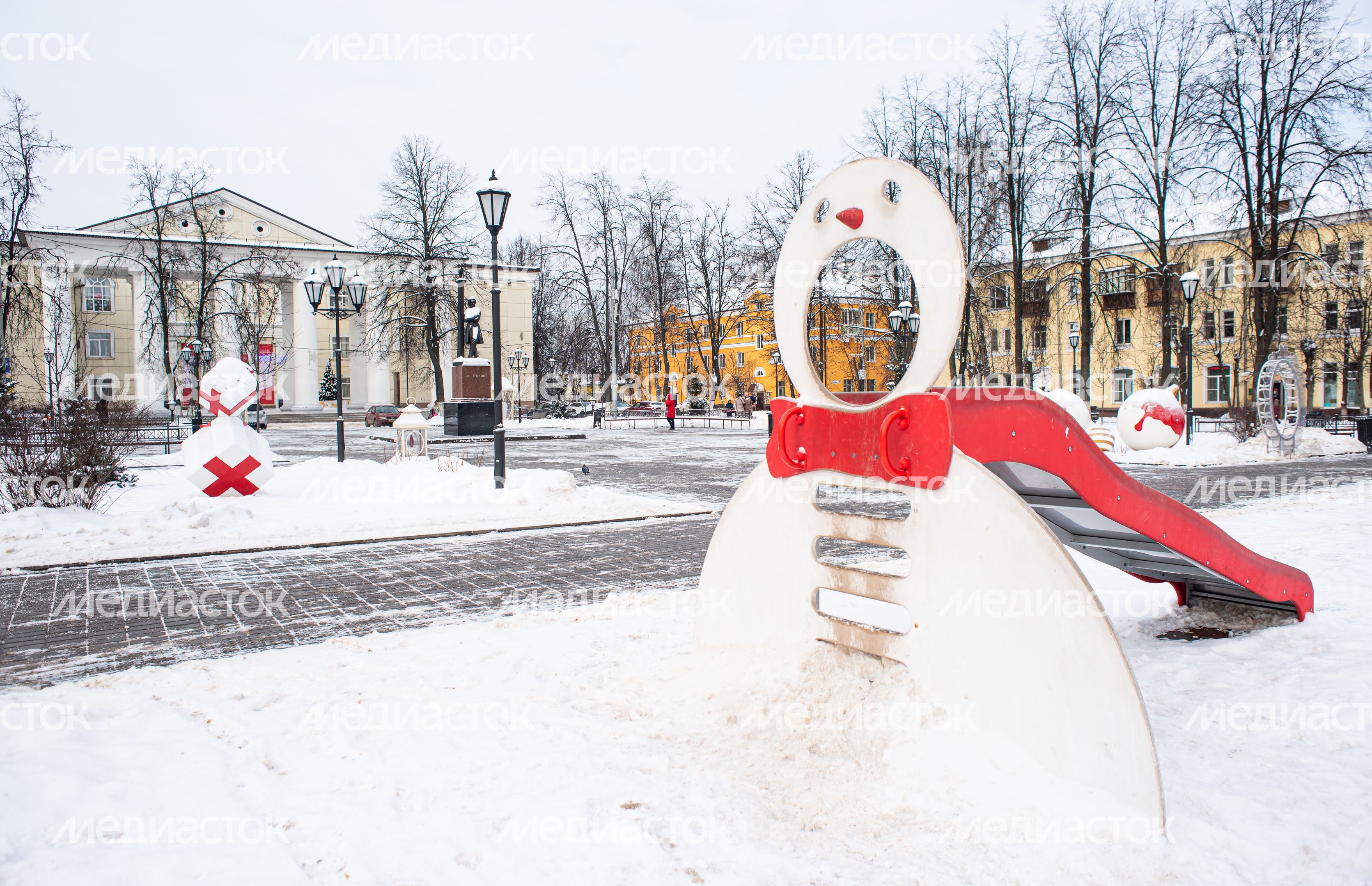 Зимние виды города Щелково