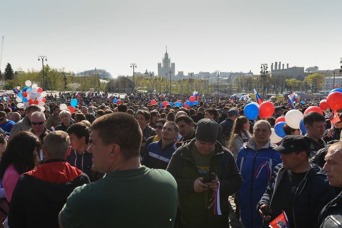 Первомайская демонстрация на Красной площади