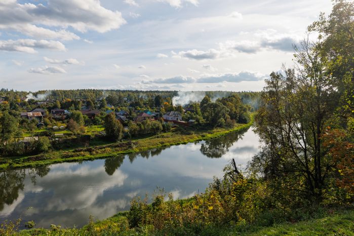 Река Руза в городе Руза