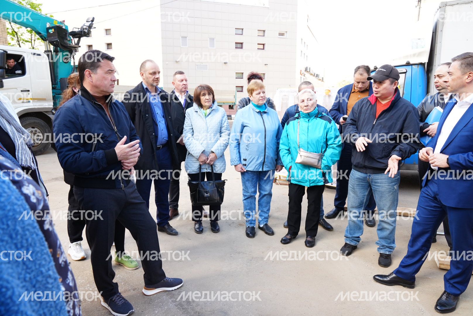 Проверка губернатором ремонта теплосетей в Химках