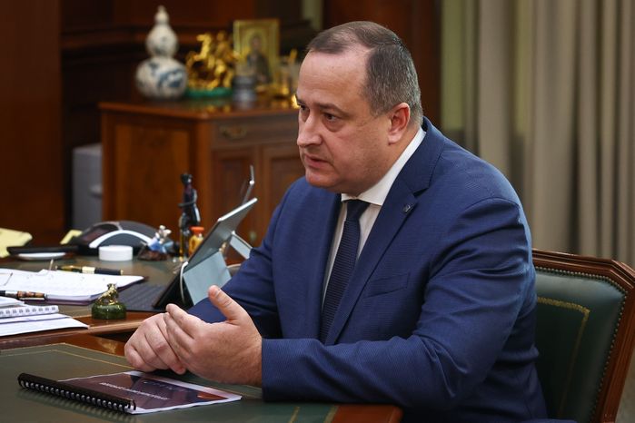 Рабочая встреча Губернатора Подмосковья Андрея Воробьева с Главой Серпухова Сергеем Никитенко