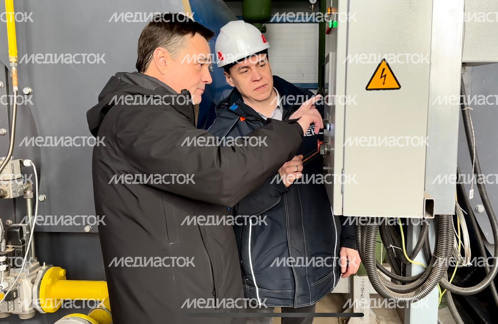 Губернатор запустил котельную у Ледового дворца в Клину
