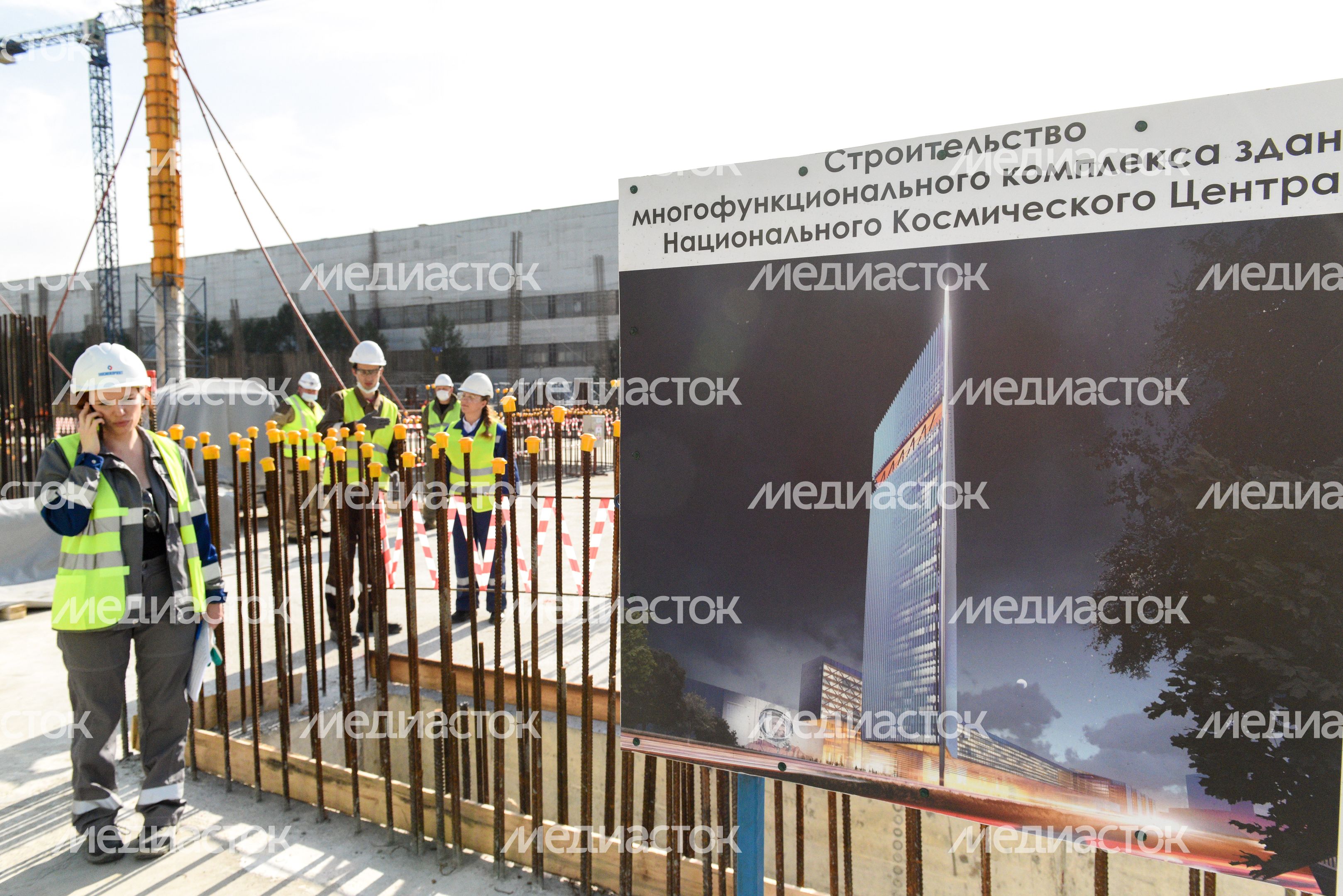 Строительно‑монтажные работы в Национальном космическом центре