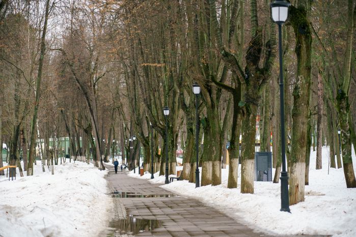 Раменский городской парк культуры и отдыха зимой