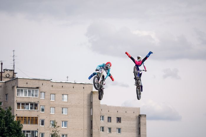 Шоу команды мотофристайла FMX13 в Лобне