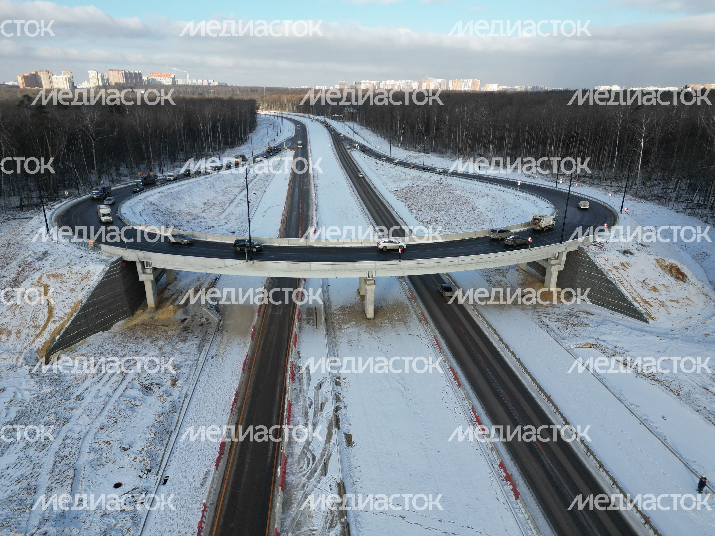 Первый участок Южно-Лыткаринской автомагистрали открыли в Ленинском округе