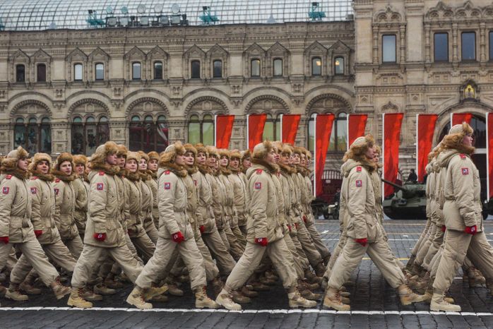 Торжественный марш в честь 78-ой годовщины военного парада 7 ноября 1941 года