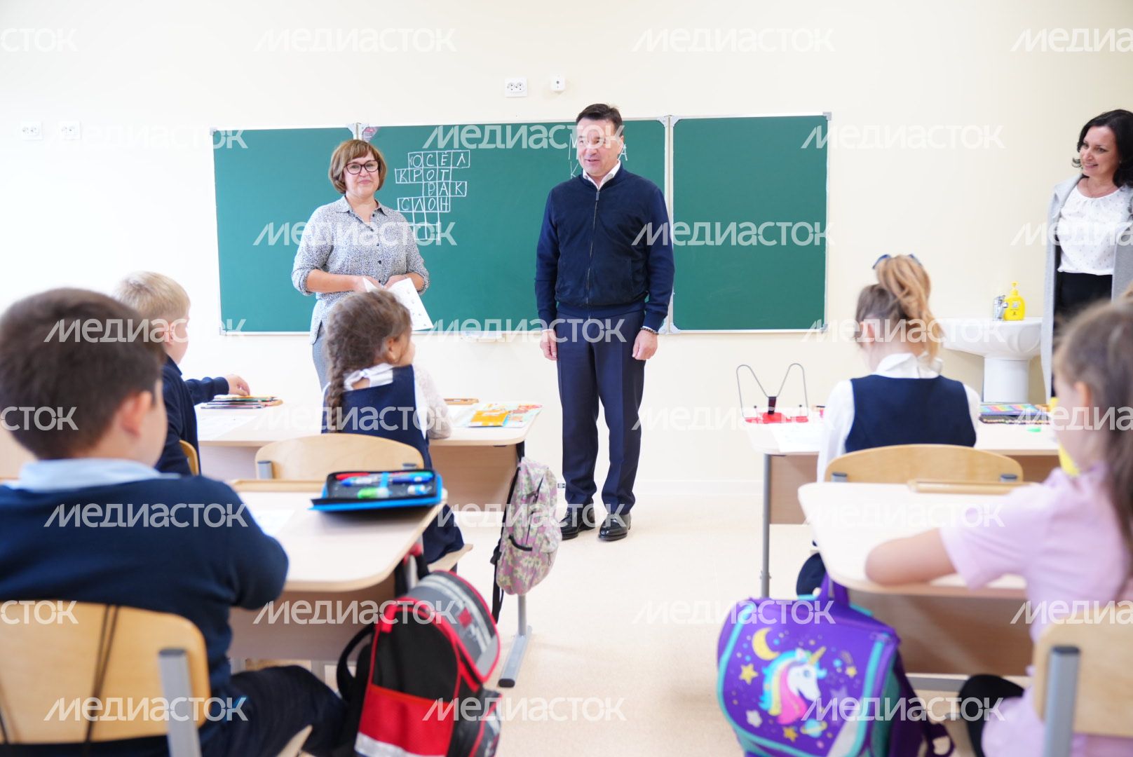 Проверка работы школы №3 в Кашире Губернатором Подмосковья