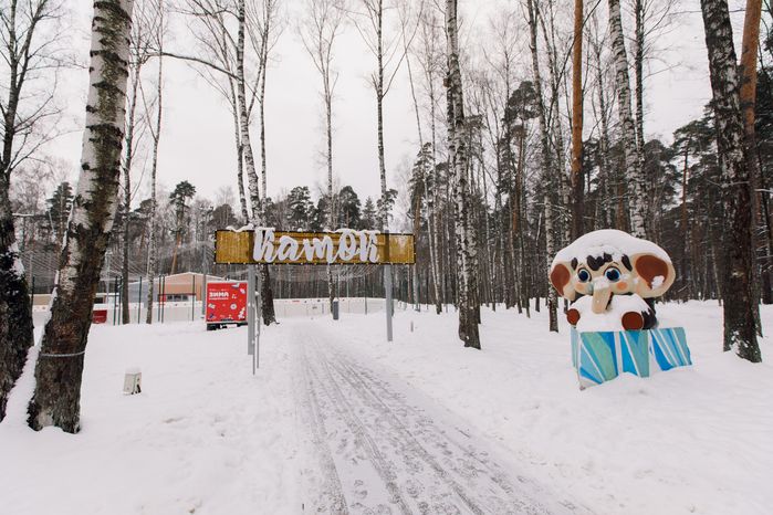 Центральный парк культуры и отдыха в Ногинске зимой