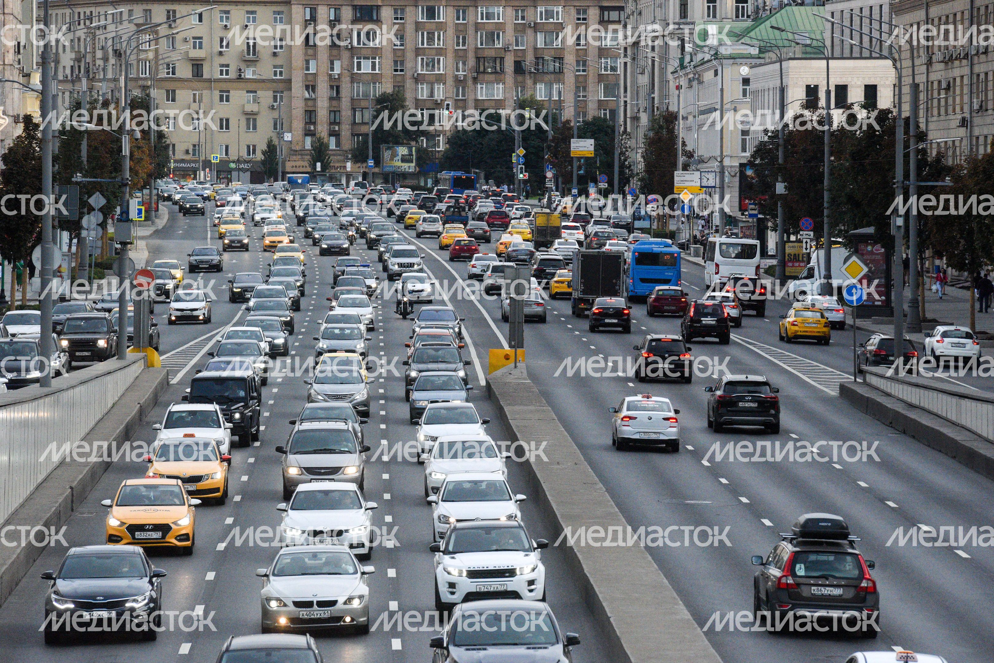 Автомобильное движение в Москве