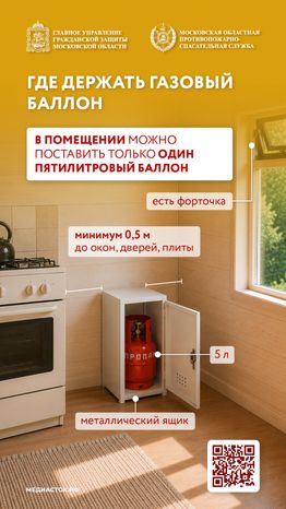 Газовый баллон на даче вертикаль 06