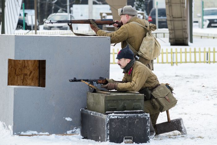 Мытищи. Военно-историческая реконструкция «Разгром немецких войск под Москвой»