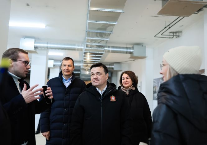 Проверка губернатором строительства школы в Люберцах