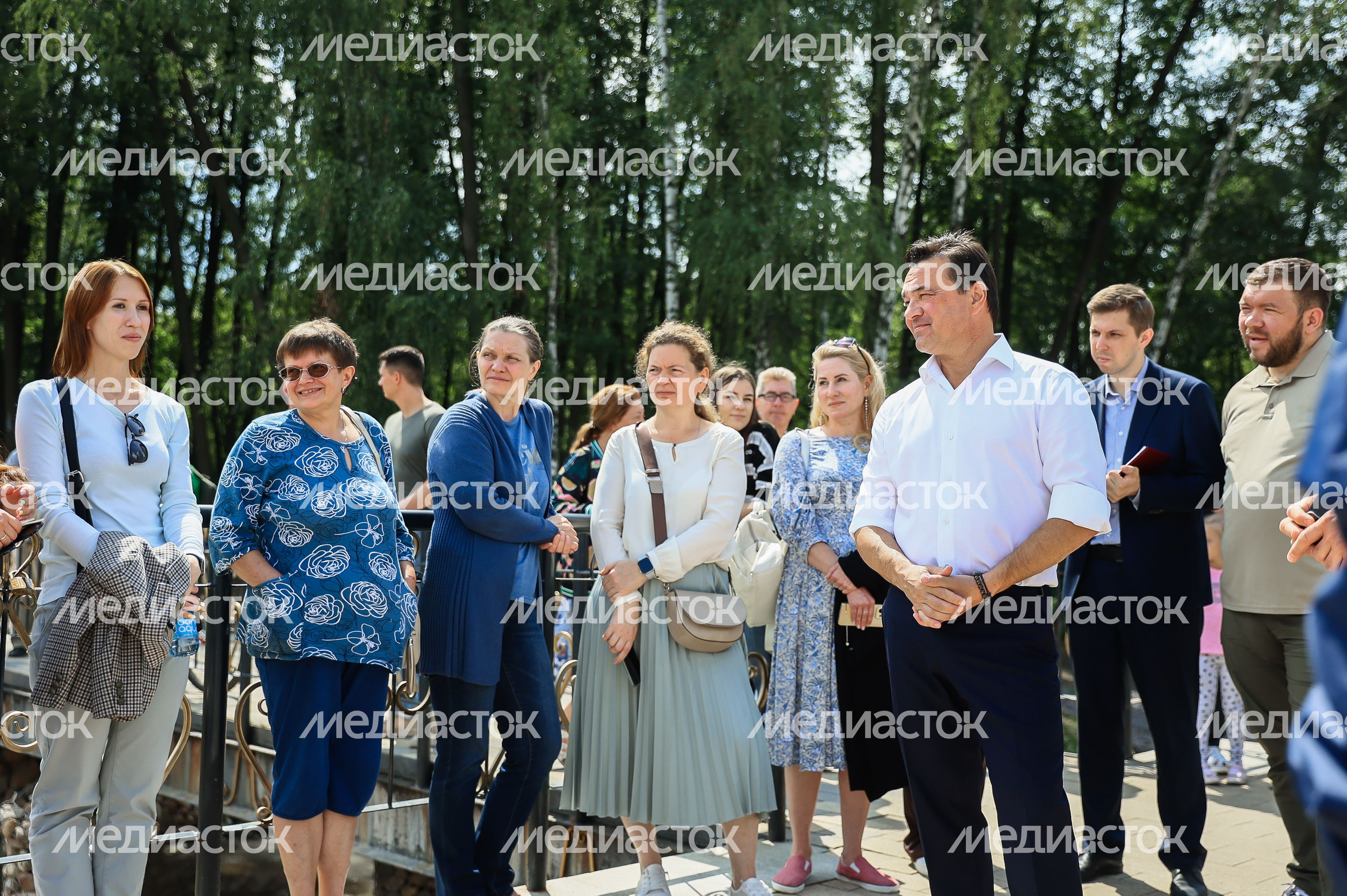Проверка хода работ по очистке Малаховского озера Губернатором Подмосковья