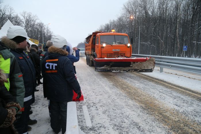 Открытие путепровода в Ступинском районе