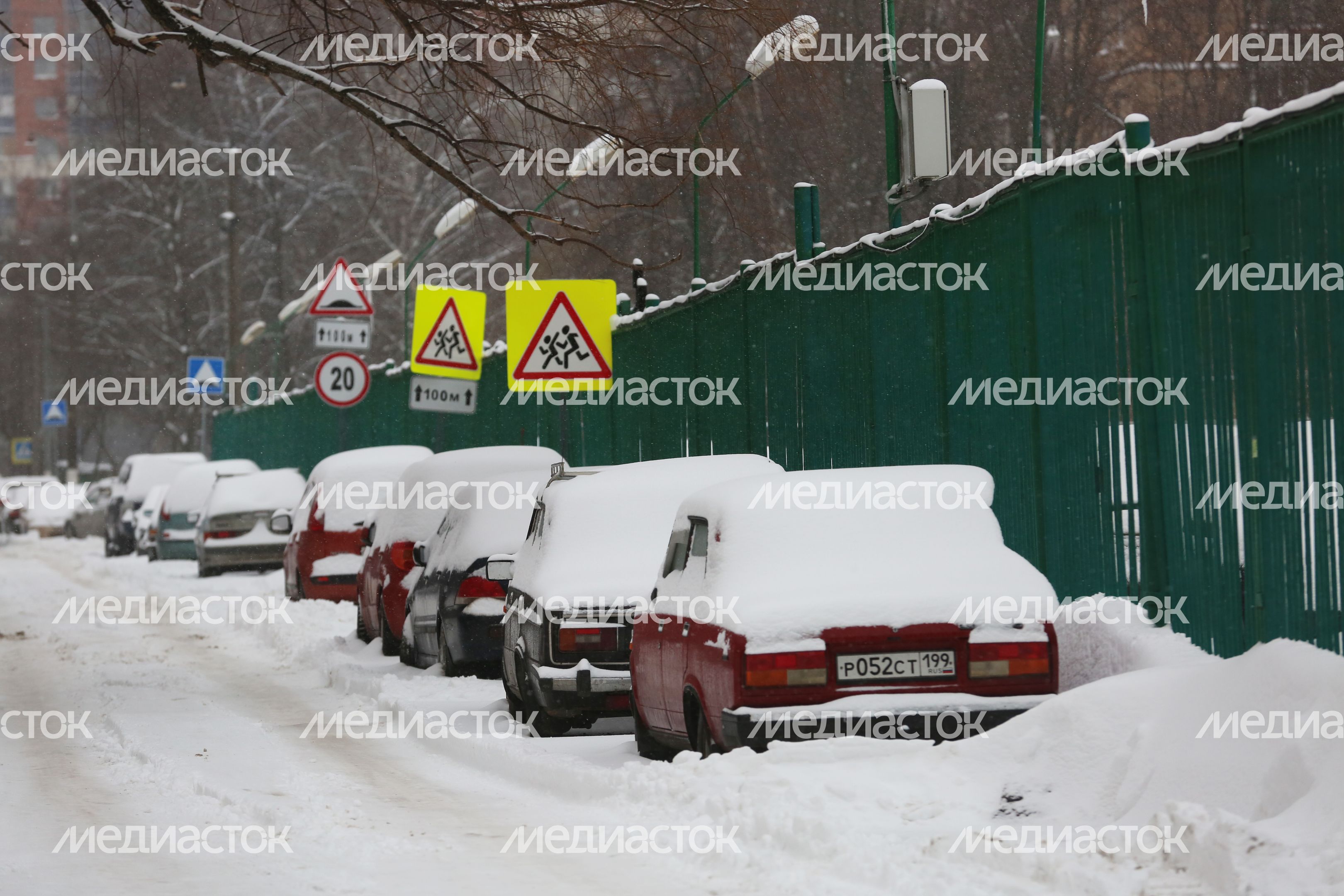 Снегопад в Москве