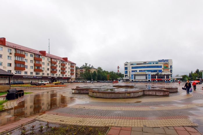 Фонтан на Советской площади в Солнечногорске