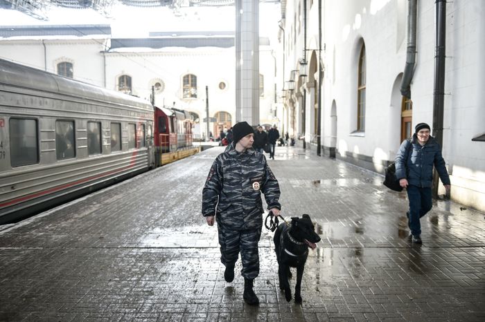 Работа Полции на Казанском вокзале