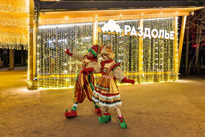 Новогодний парк «Раздолье» в Одинцово