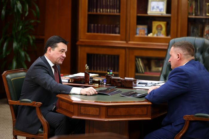 Встреча губернатора Подмосковья с главой г.о. Луховицы