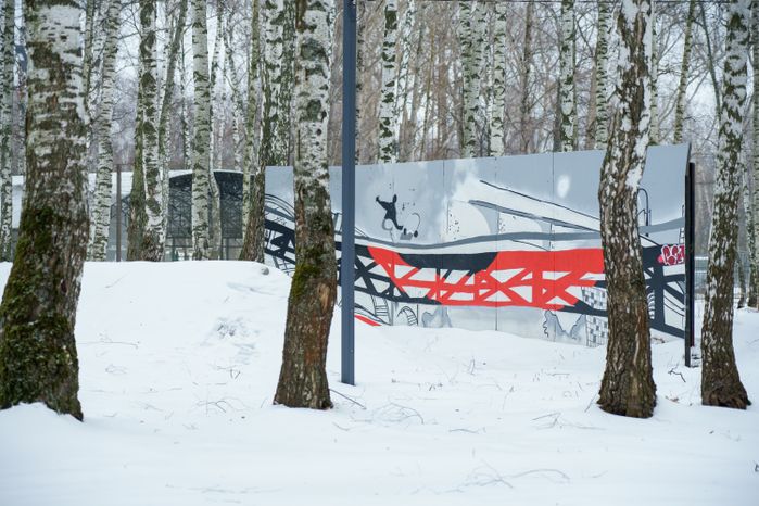 Кашира. Городской парк. Зима