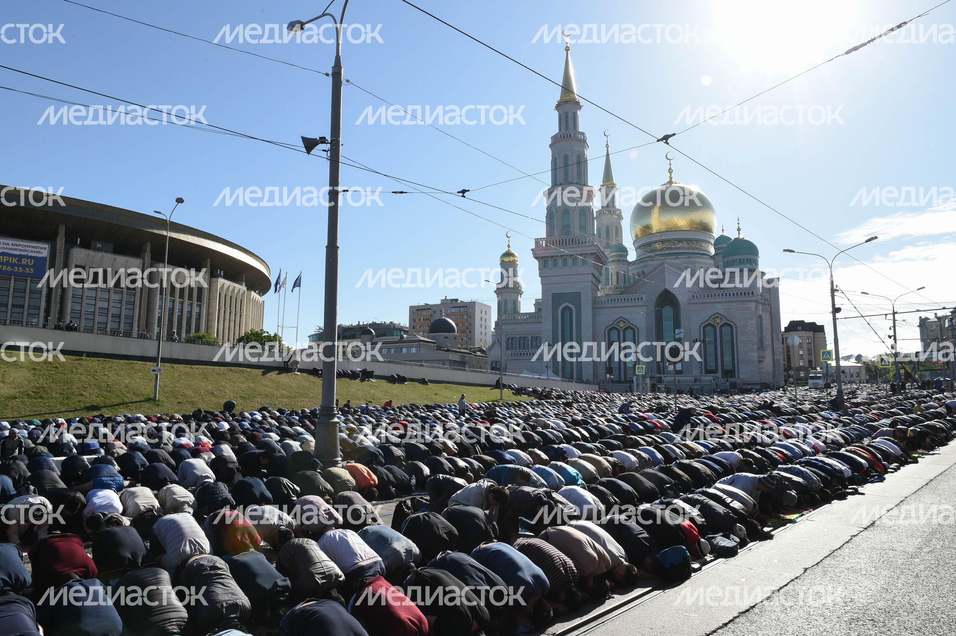 Празднование Ураза‑байрам в Москве в 2018 году