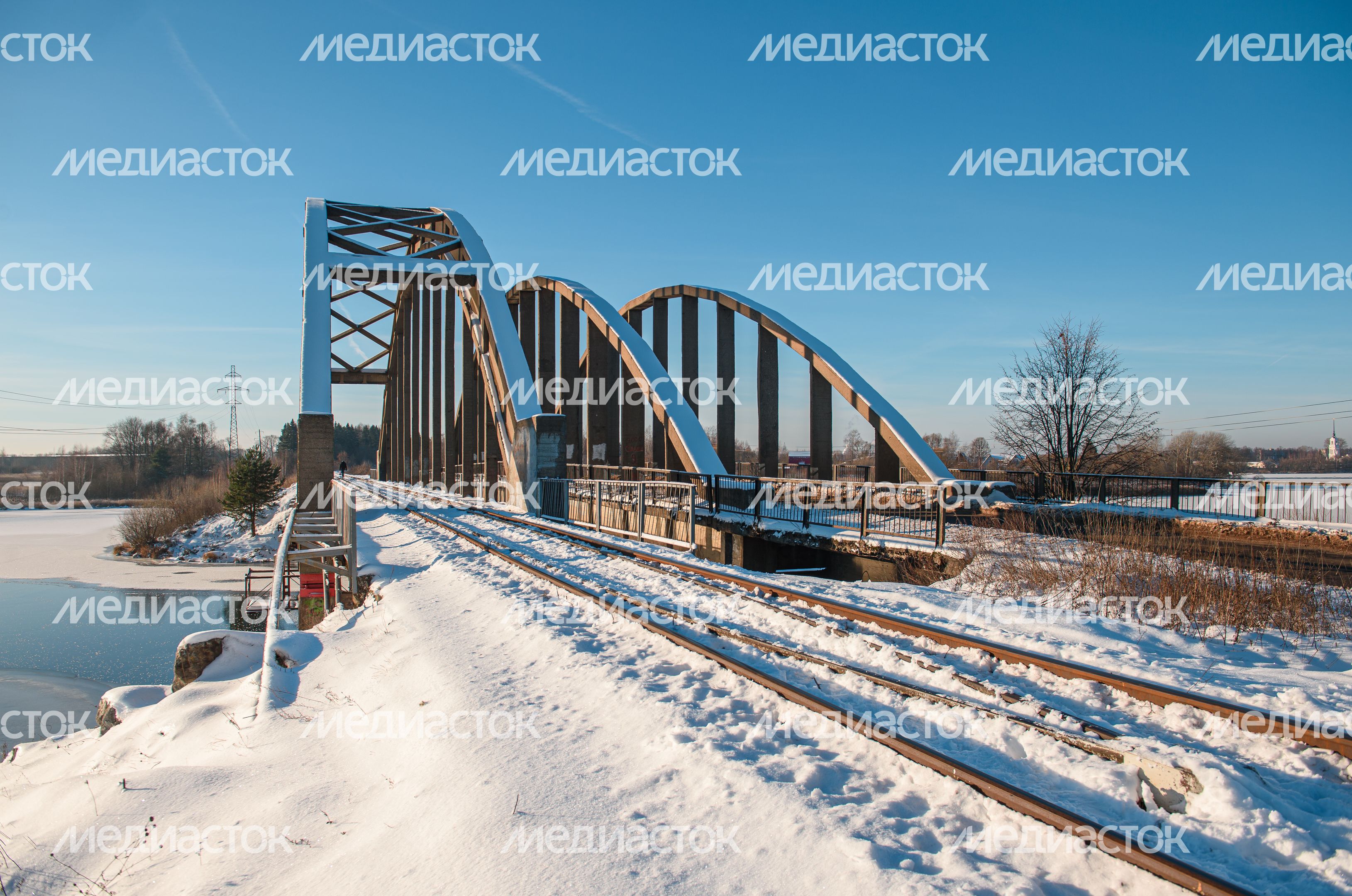 Зимние виды города Калязин