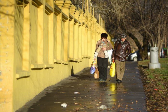 Теплая погода в Москве