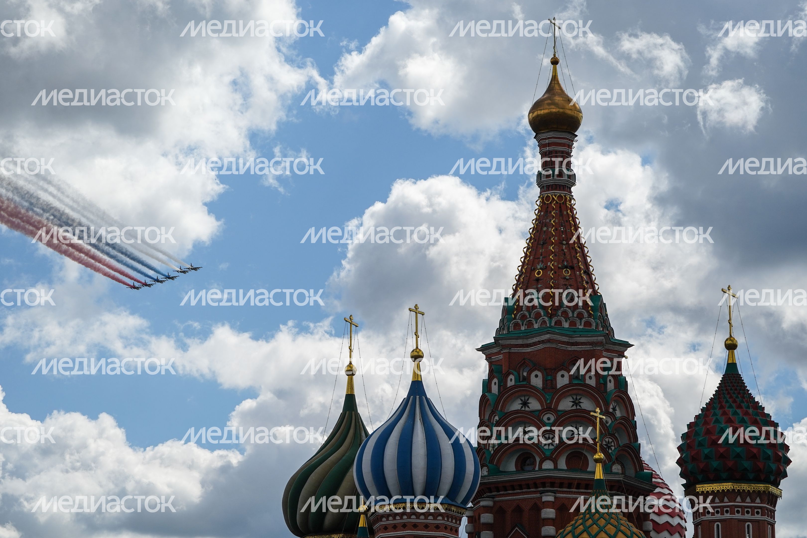 Генеральная репетиция парада Победы в Москве в 2021 году