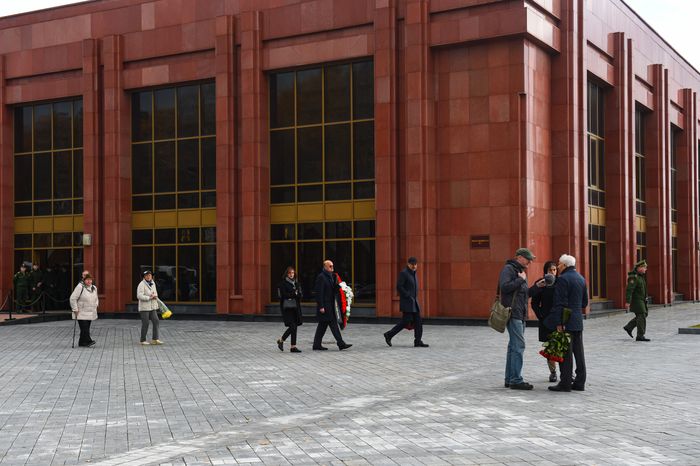 Церемония прощания с космонавтом Алексеем Леоновым в Подмосковье